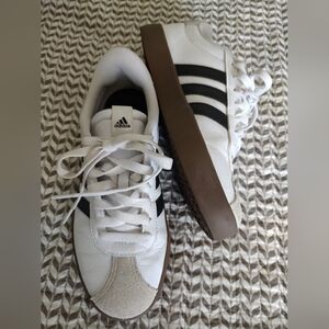 Adidas White and Black Classic Sneakers